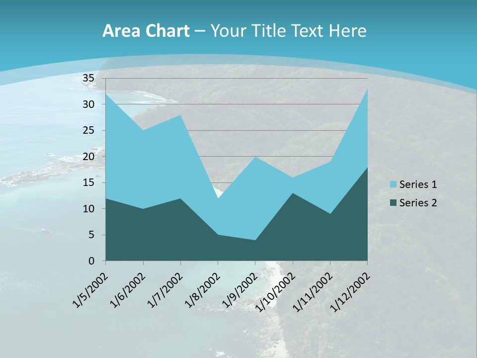Water Ariel Gulf PowerPoint Template