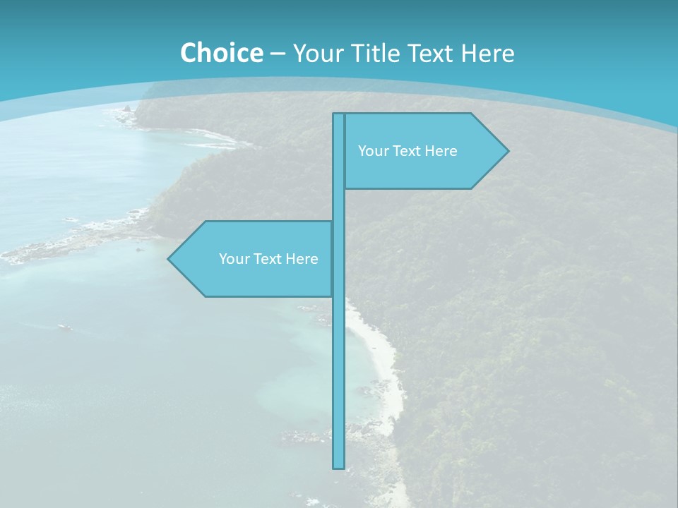 Water Ariel Gulf PowerPoint Template