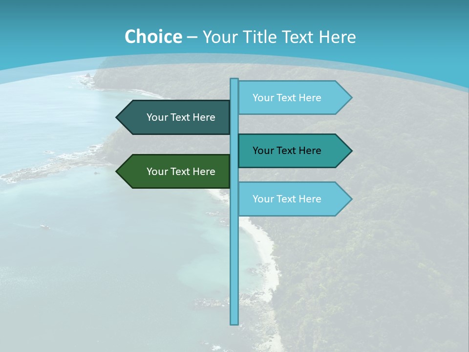 Water Ariel Gulf PowerPoint Template