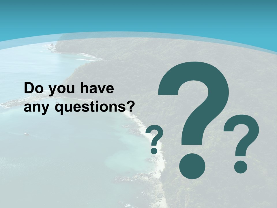 Water Ariel Gulf PowerPoint Template