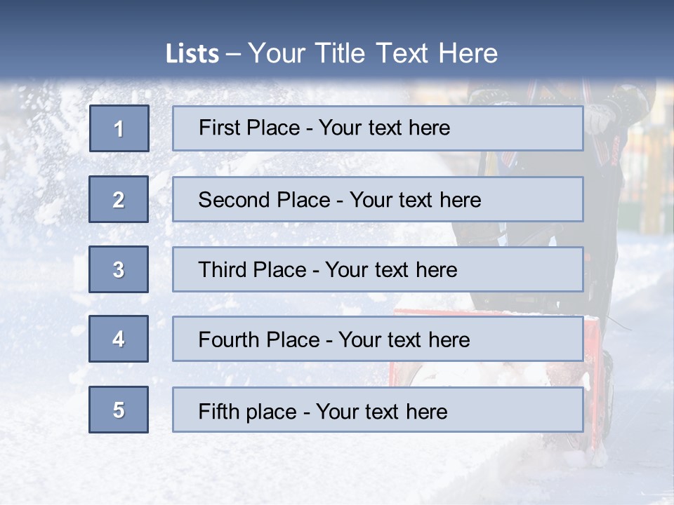 Blower Red White PowerPoint Template