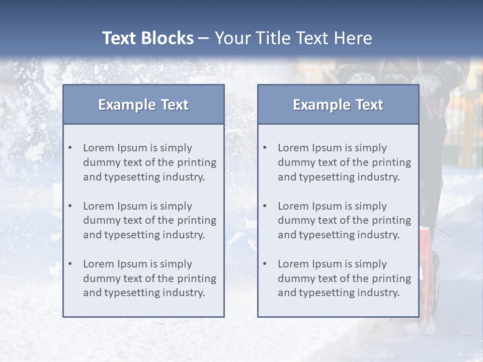 Blower Red White PowerPoint Template