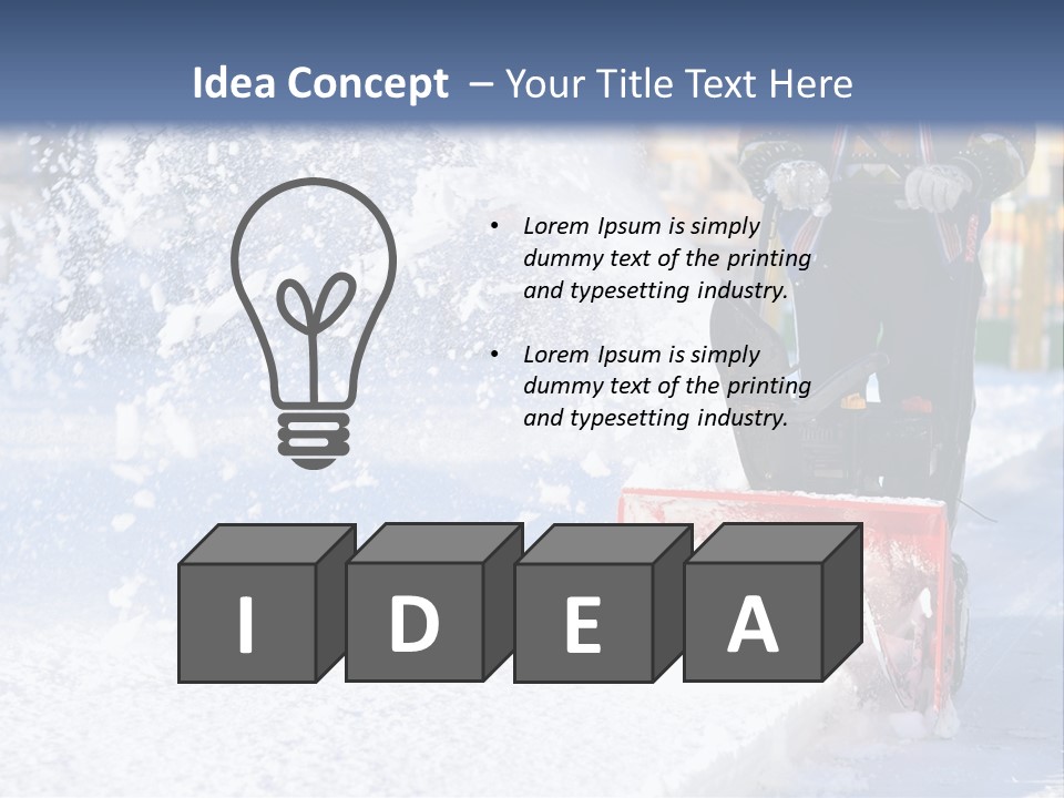 Blower Red White PowerPoint Template