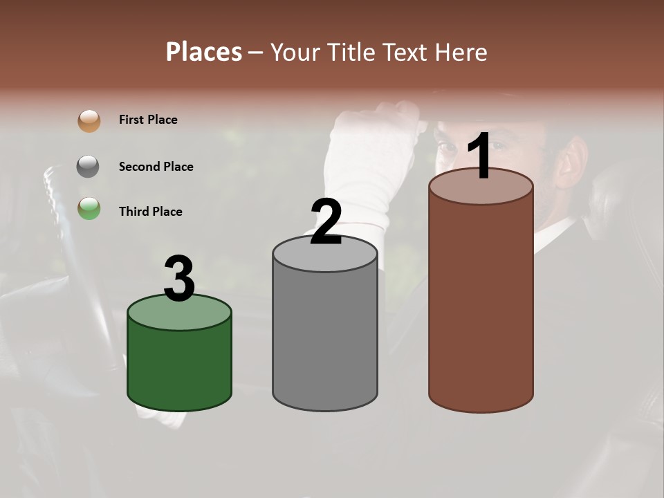 Vehicle Sit Man PowerPoint Template