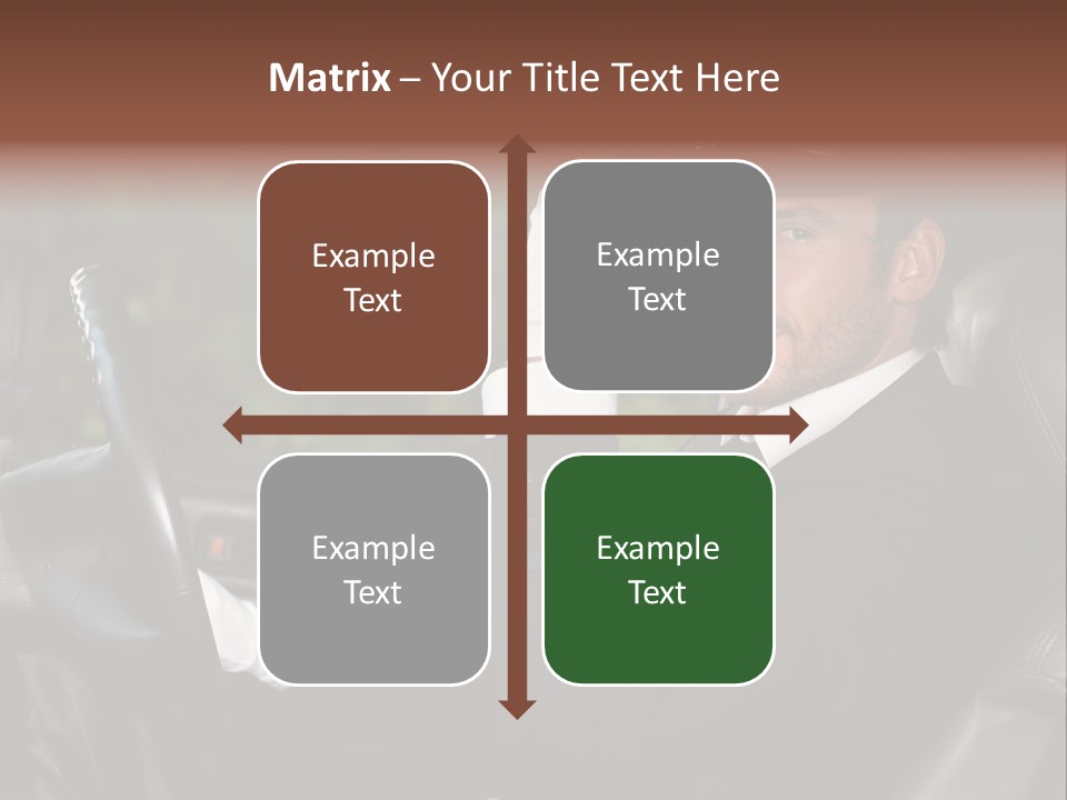 Vehicle Sit Man PowerPoint Template
