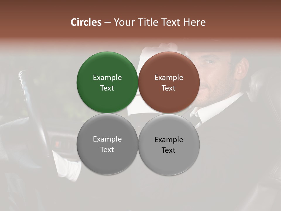 Vehicle Sit Man PowerPoint Template