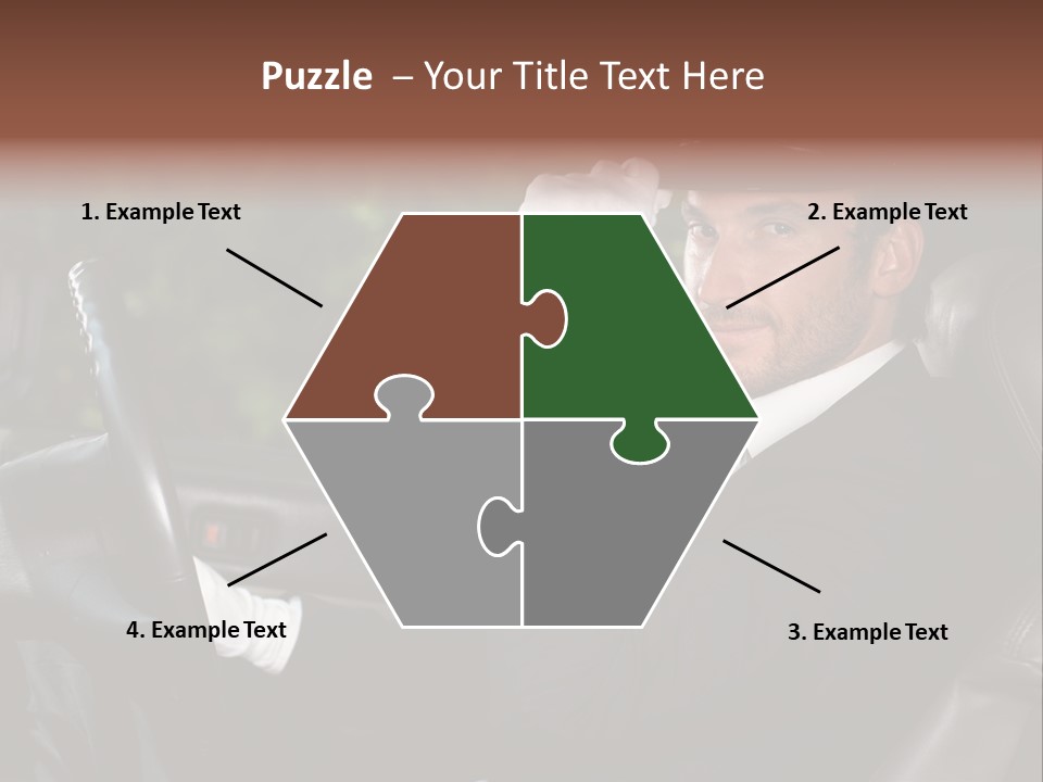 Vehicle Sit Man PowerPoint Template