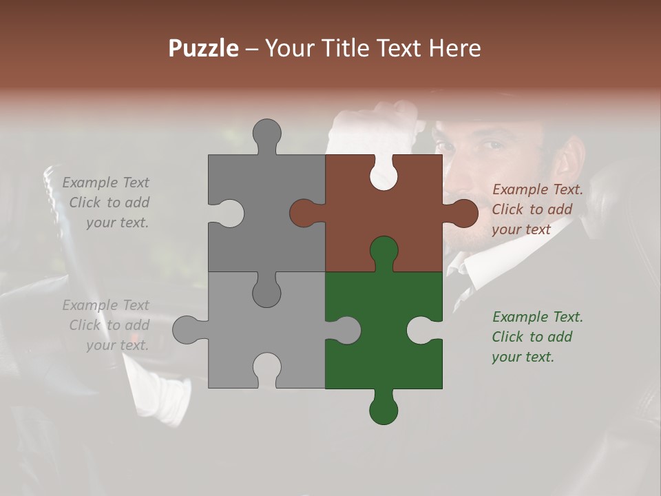 Vehicle Sit Man PowerPoint Template