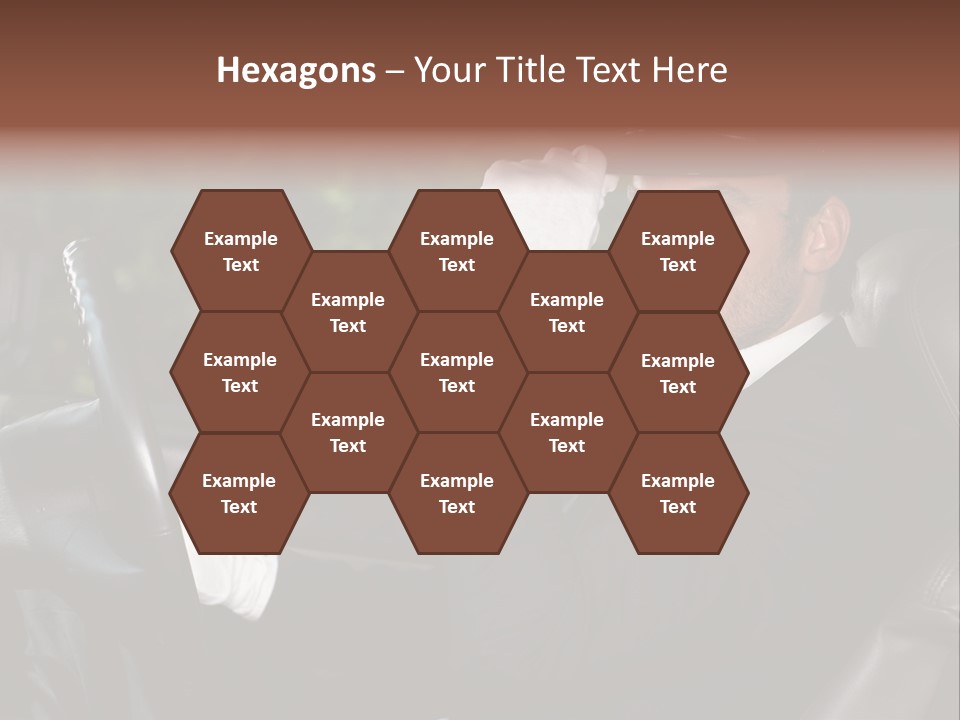 Vehicle Sit Man PowerPoint Template