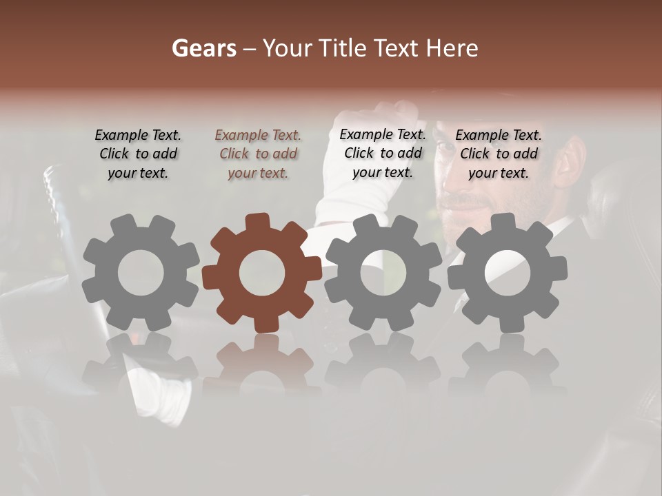 Vehicle Sit Man PowerPoint Template