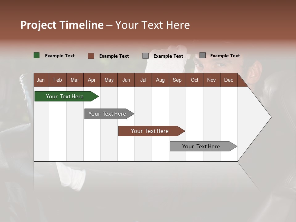 Vehicle Sit Man PowerPoint Template