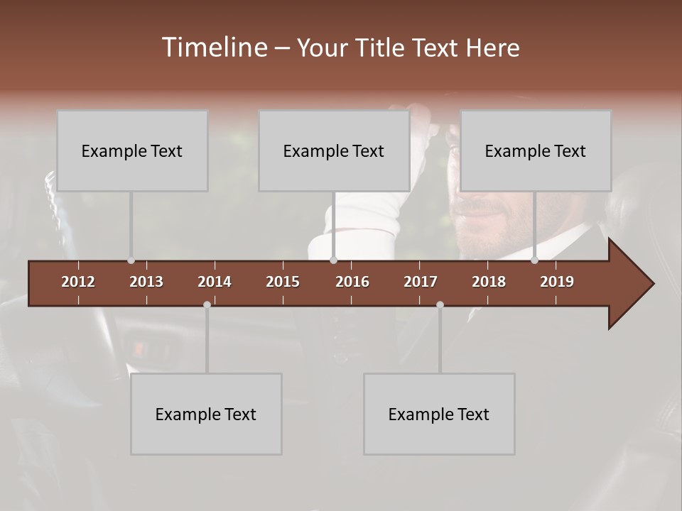 Vehicle Sit Man PowerPoint Template