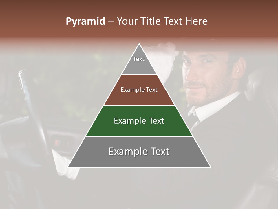 Vehicle Sit Man PowerPoint Template