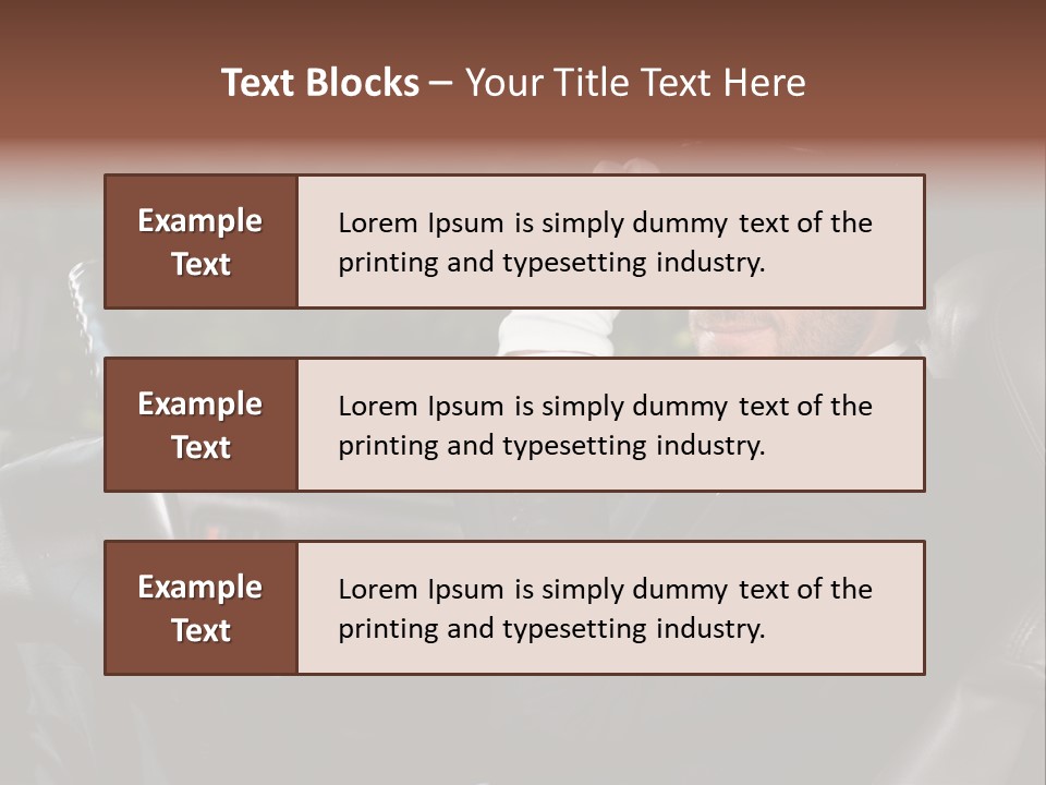 Vehicle Sit Man PowerPoint Template