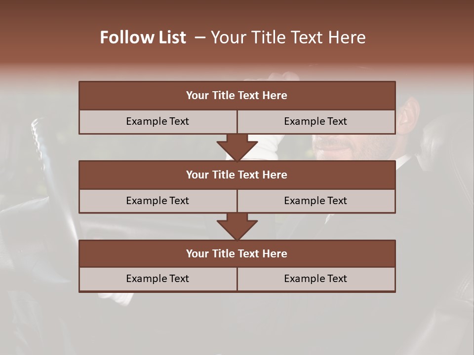 Vehicle Sit Man PowerPoint Template