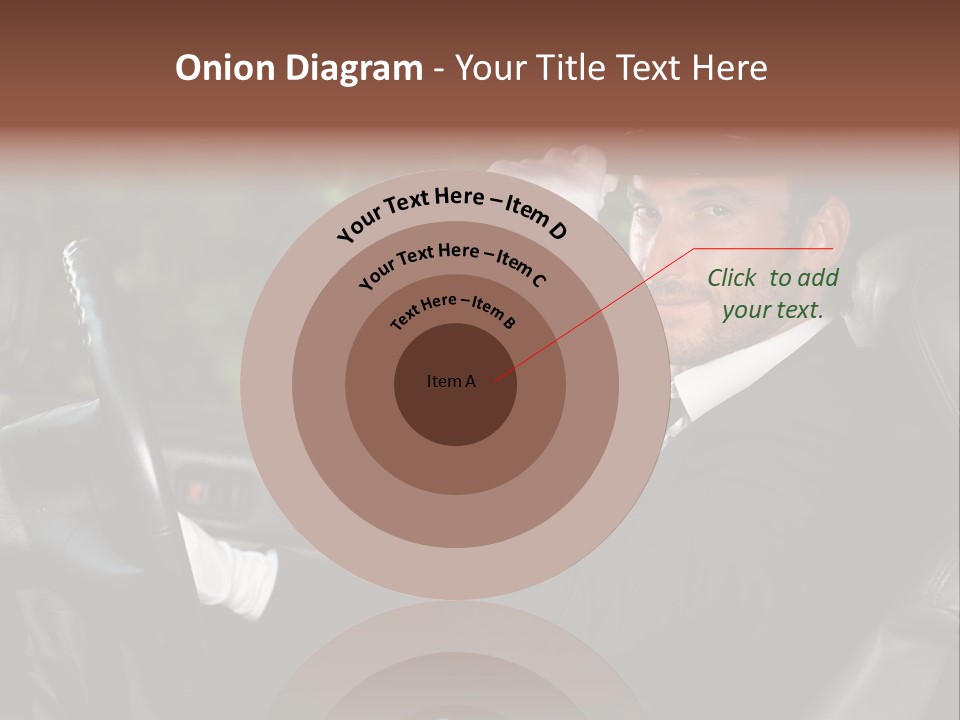 Vehicle Sit Man PowerPoint Template