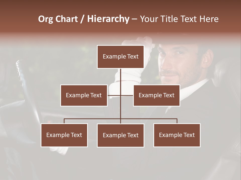 Vehicle Sit Man PowerPoint Template