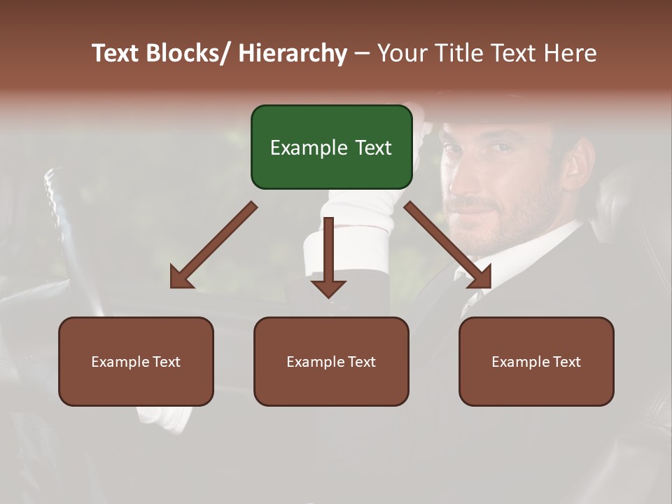 Vehicle Sit Man PowerPoint Template