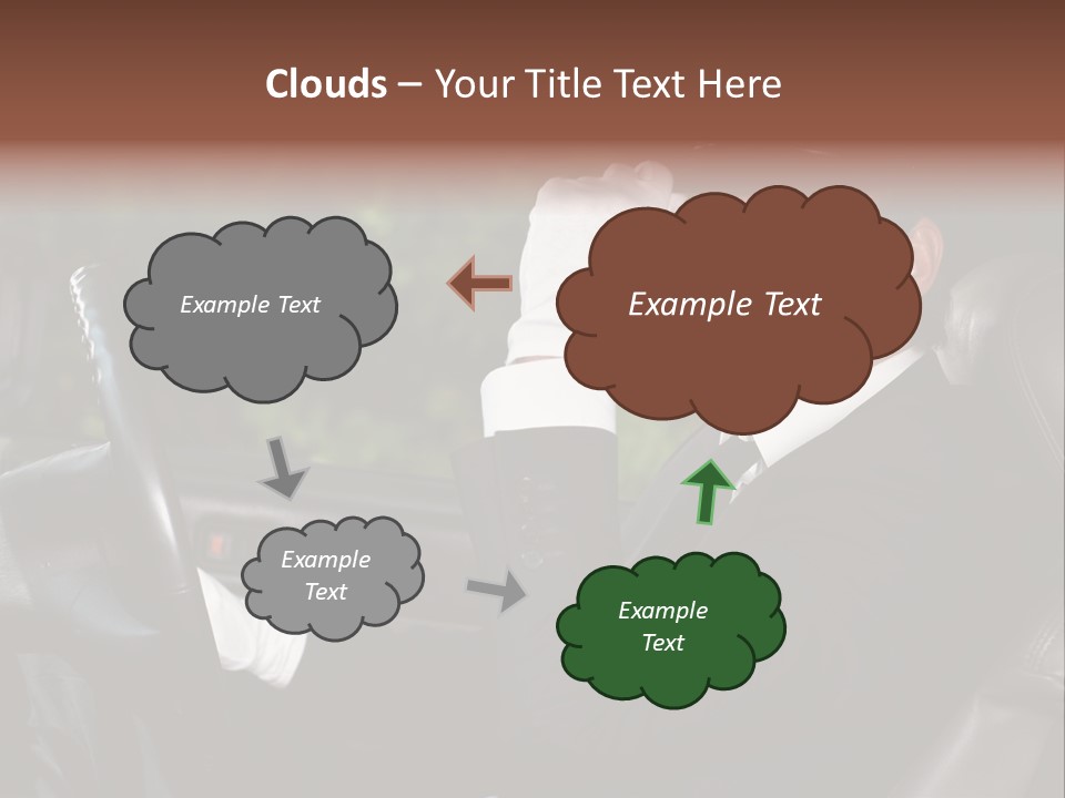 Vehicle Sit Man PowerPoint Template