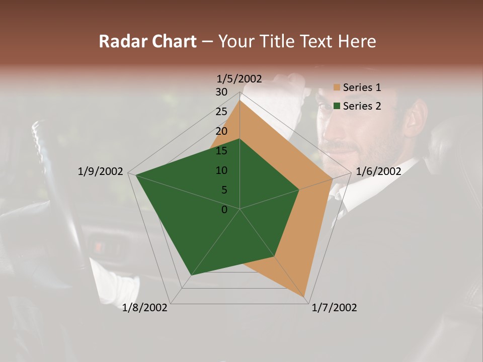 Vehicle Sit Man PowerPoint Template
