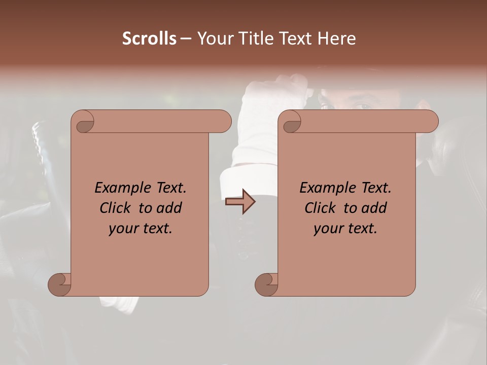 Vehicle Sit Man PowerPoint Template