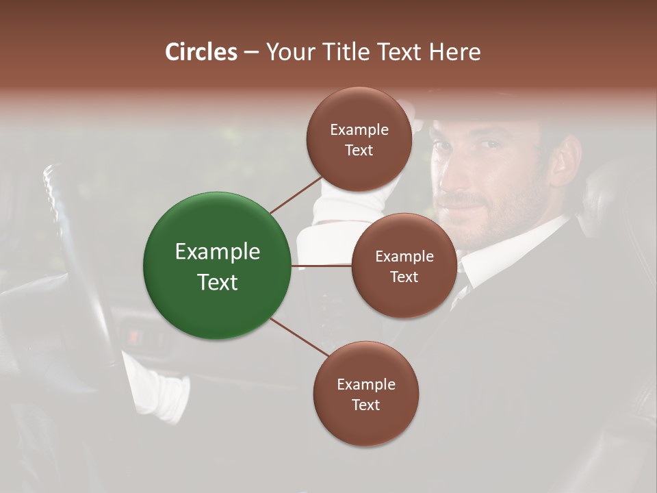 Vehicle Sit Man PowerPoint Template