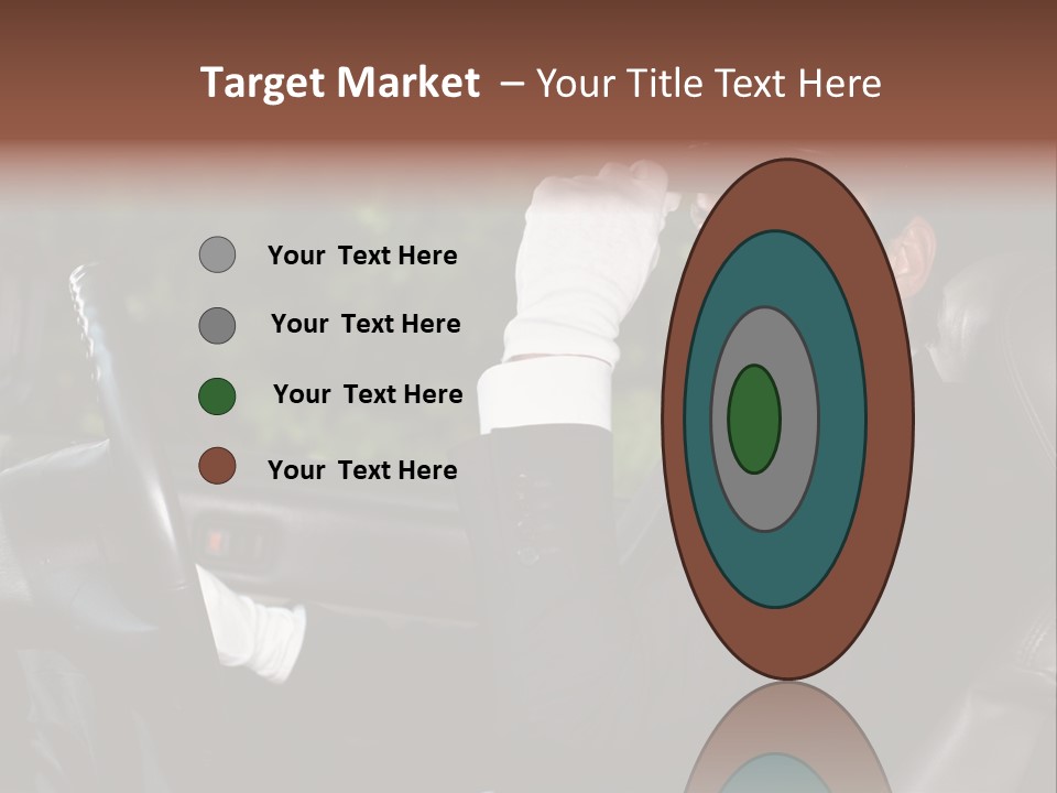 Vehicle Sit Man PowerPoint Template