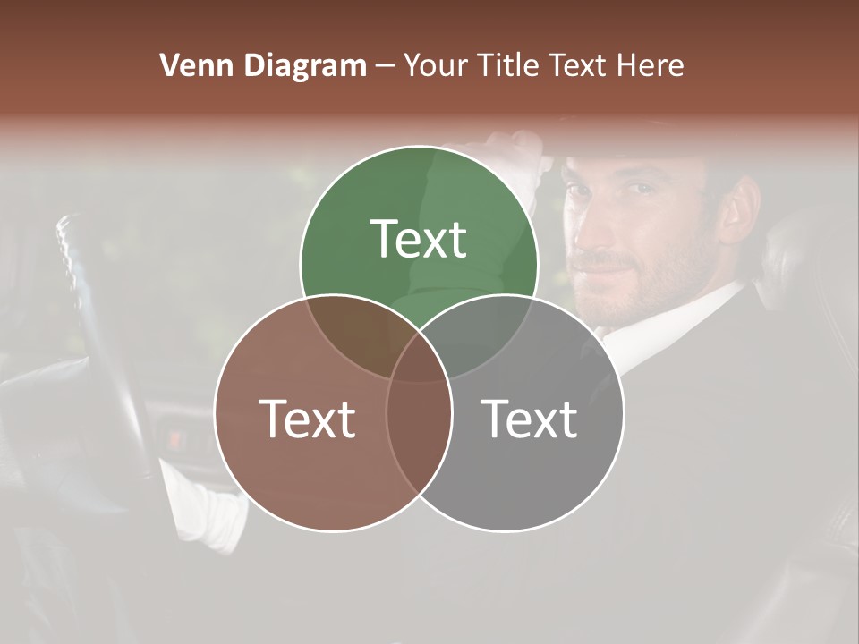 Vehicle Sit Man PowerPoint Template