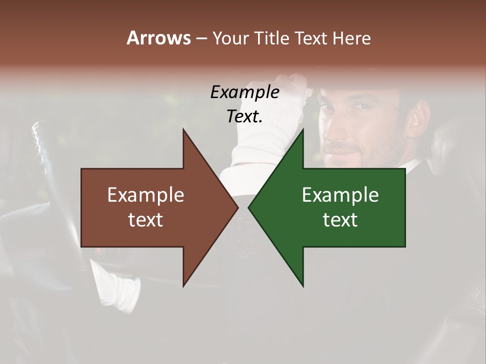 Vehicle Sit Man PowerPoint Template