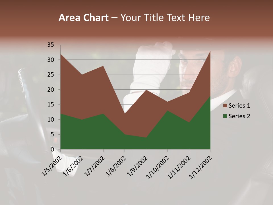 Vehicle Sit Man PowerPoint Template