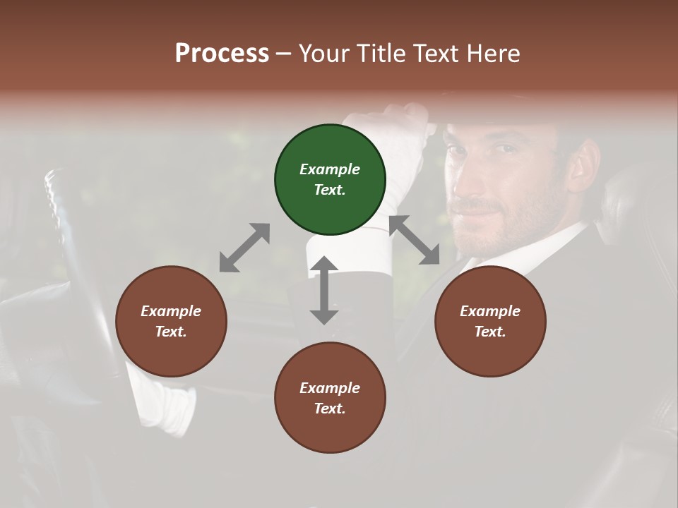 Vehicle Sit Man PowerPoint Template