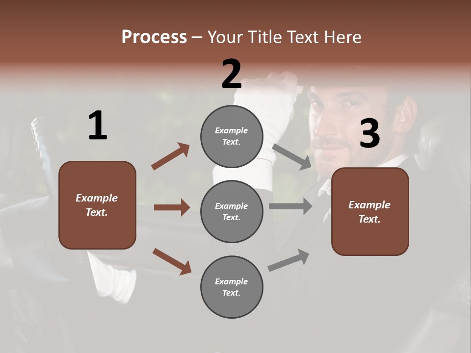 Vehicle Sit Man PowerPoint Template