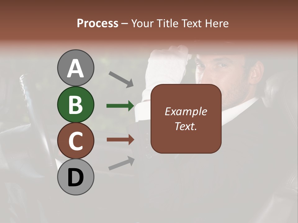Vehicle Sit Man PowerPoint Template