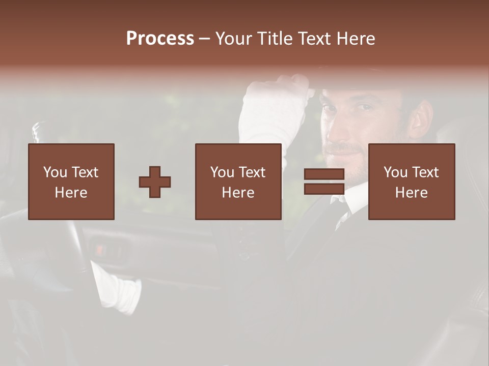 Vehicle Sit Man PowerPoint Template