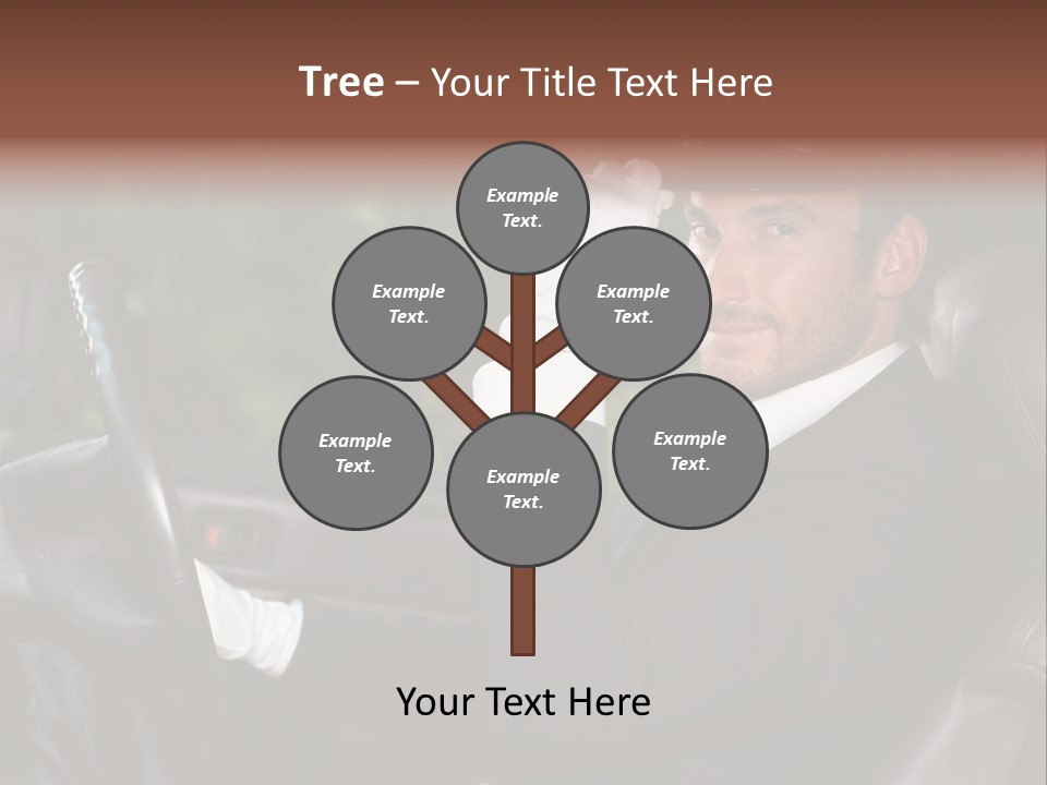 Vehicle Sit Man PowerPoint Template