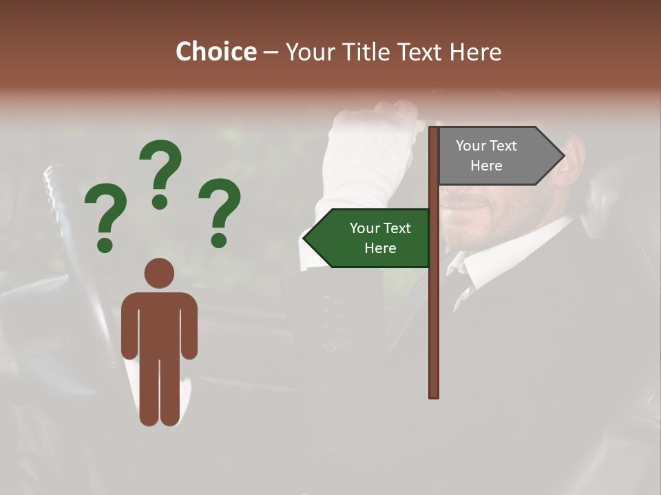 Vehicle Sit Man PowerPoint Template