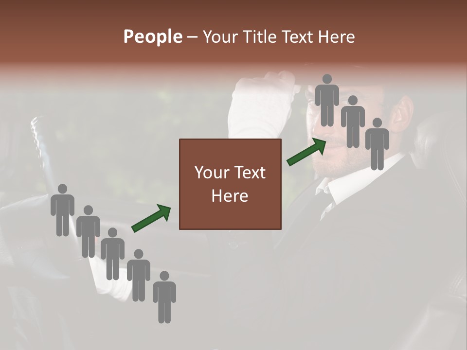 Vehicle Sit Man PowerPoint Template