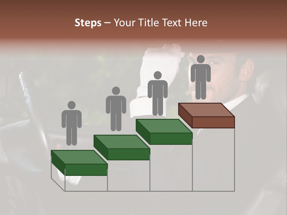 Vehicle Sit Man PowerPoint Template