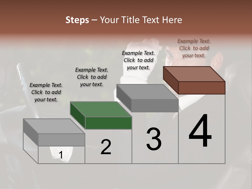 Vehicle Sit Man PowerPoint Template