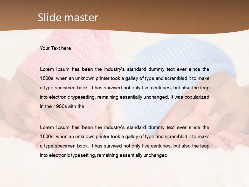 Bare Posed Pink PowerPoint Template