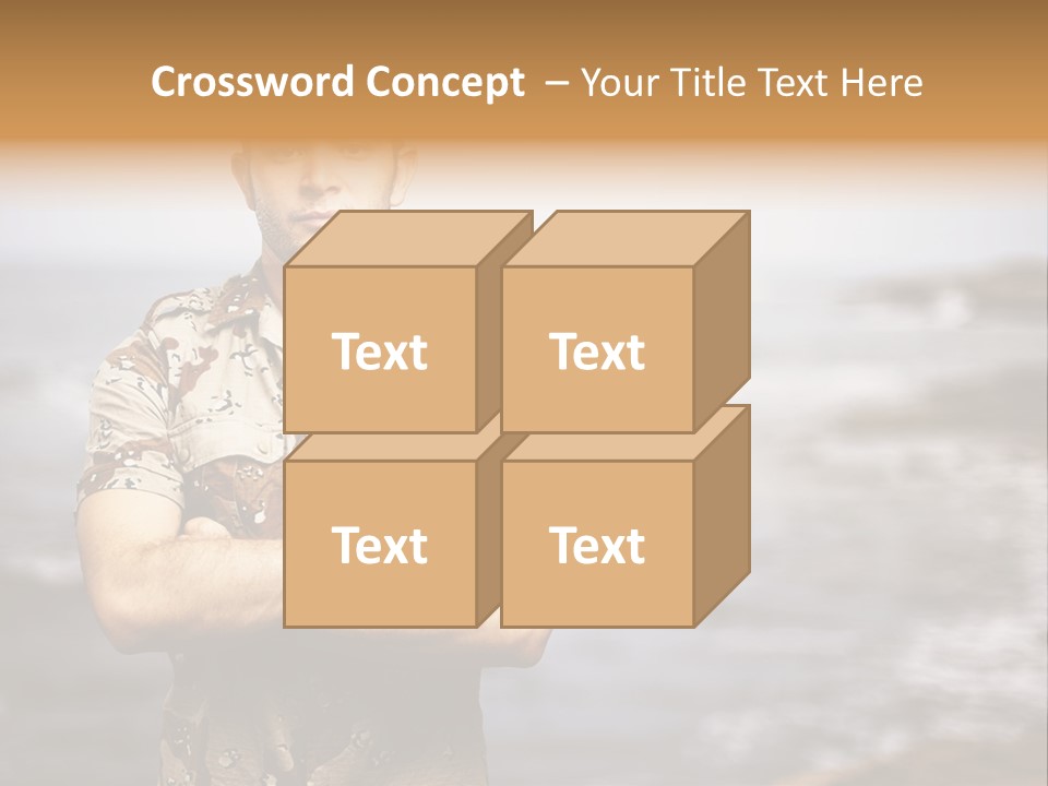 Tropical Iraq Army PowerPoint Template