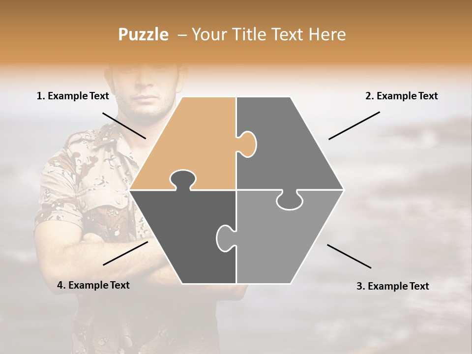Tropical Iraq Army PowerPoint Template