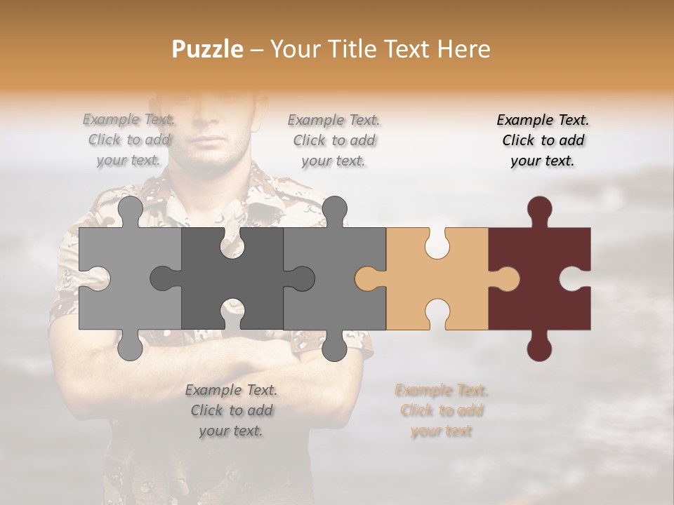 Tropical Iraq Army PowerPoint Template