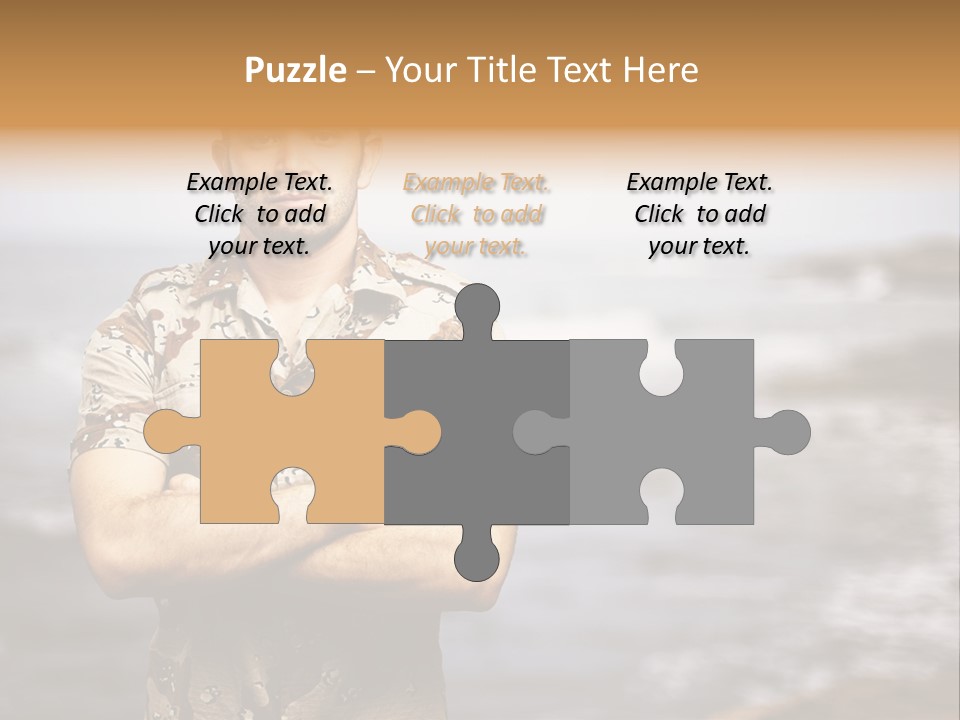 Tropical Iraq Army PowerPoint Template