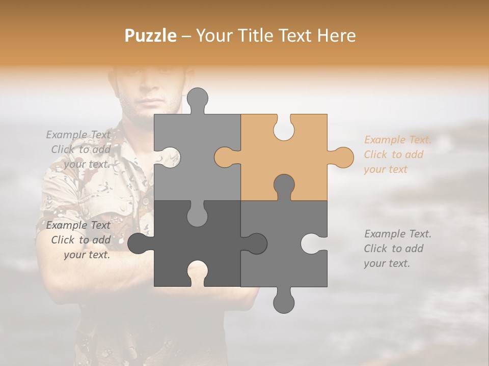 Tropical Iraq Army PowerPoint Template