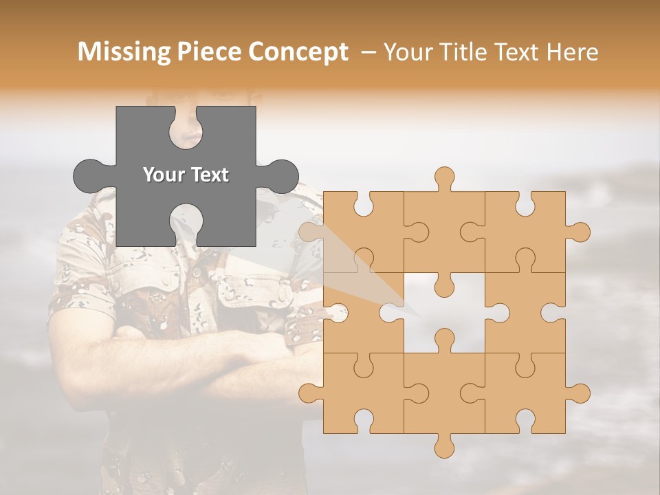 Tropical Iraq Army PowerPoint Template