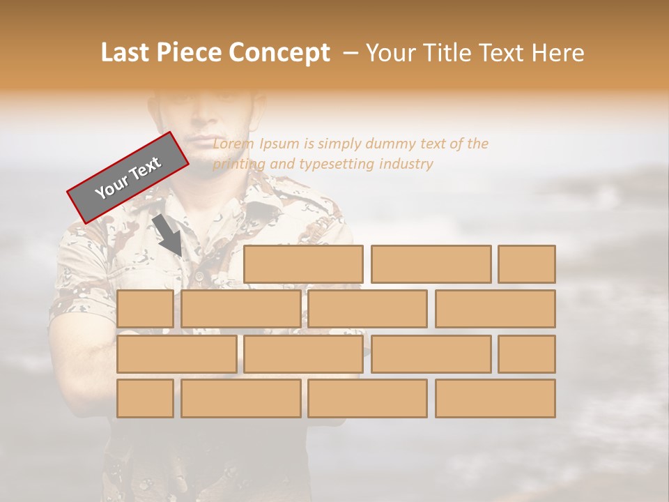 Tropical Iraq Army PowerPoint Template