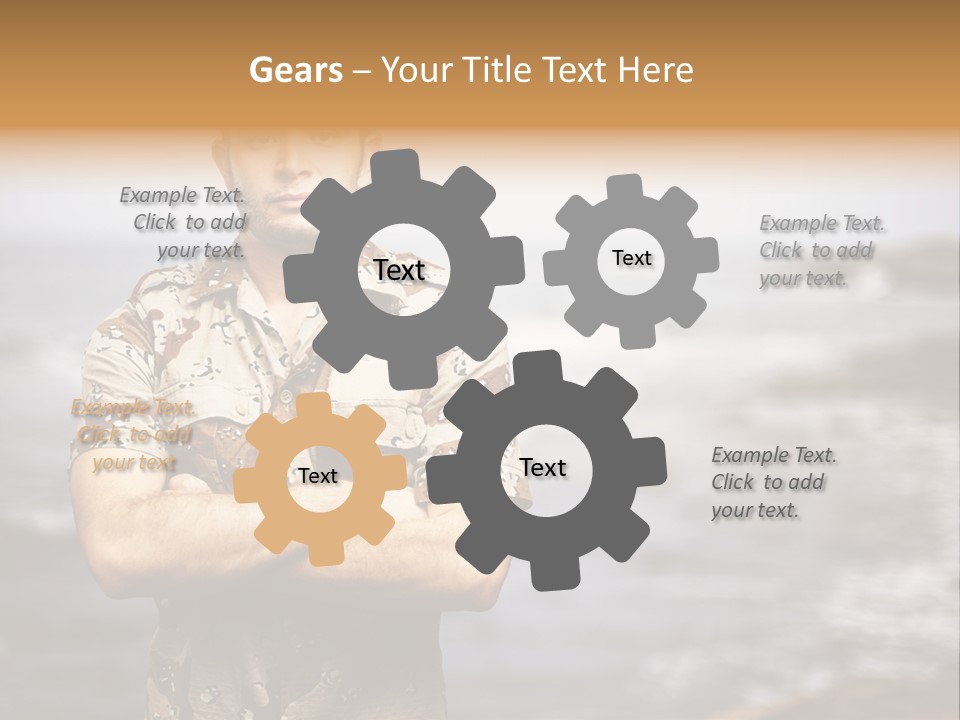 Tropical Iraq Army PowerPoint Template