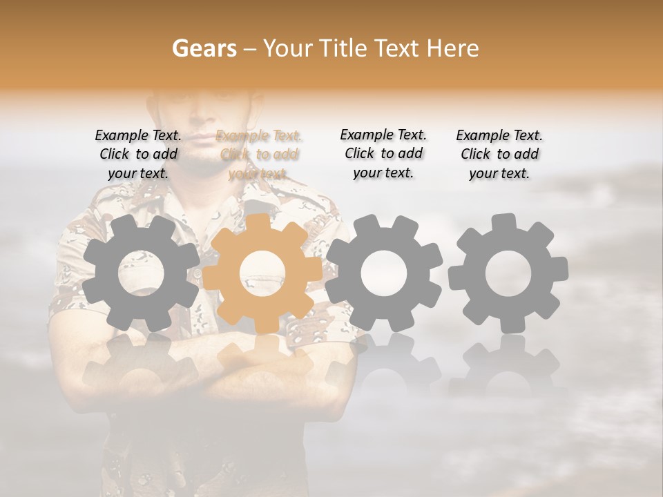 Tropical Iraq Army PowerPoint Template