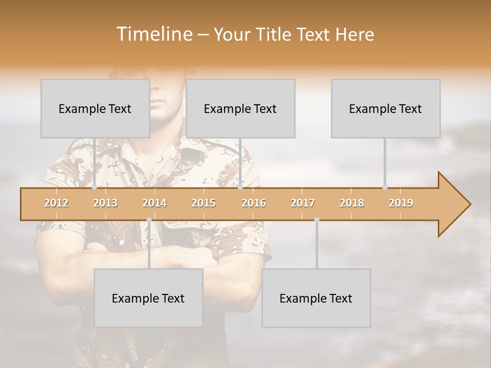 Tropical Iraq Army PowerPoint Template